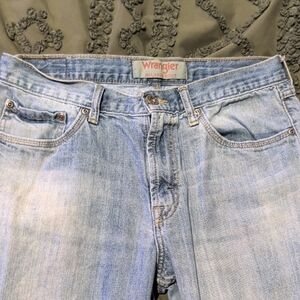 Wrangler Faded Blue Denim Jeans